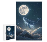 1000 PCS Puzzle Per Adulti Puzzle Celestial Whale in Starry Night Sky Puzzle Per Adulti Gioco Pratico Corsa Di Velocità Manuale Ottimo Regalo Per I Giocatori 1000 PCS