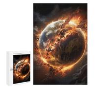 1000 PCS Puzzle Per Adulti Puzzle Exploding Earth Planet Puzzle Per Adulti Gioco Rompicapo Decorazione Murale Divertimento A Casa Attività, 1000 PCS