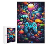 1000 PCS Puzzle Per Adulti Puzzle Fantasy Mushroom Forest with Controller Puzzle Per Adulti Gioco Rompicapo Decorazione Murale Divertimento A Casa Attività, 1000 PCS