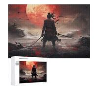 1000 PCS Puzzle Per Adulti Puzzle Samurai Sunset Epic Warrior Scene Puzzle Per Adulti Gioco Rompicapo Decorazione Murale Divertimento A Casa Attività, 1000 PCS