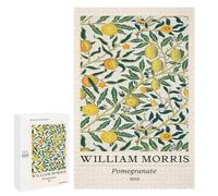1000 PCS Puzzle Per Adulti Puzzle William Morris Pomegranate Botanical Puzzle Per Adulti Gioco Rompicapo Decorazione Murale Divertimento A Casa Attività, 1000 PCS