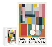 1000 PCS Puzzle Per Adulti San Francisco California Puzzle Per Adolescenti Difficile Difficile Ogni Pezzo È Unico - Gioco Divertente E Stimolante Per Tutta La Famiglia 1000 PCS