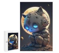 1000 PCS Puzzle Per Adulti Steampunk Cat in Space-3 Puzzle Per Adulti Gioco Rompicapo Regalo Di Compleanno Difficile E Stimolante 1000 PCS