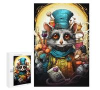 1000 PCS Puzzle Per Adulti Steampunk Raccoon Chef Puzzle Per Adulti Gioco Pratico Decorazione Da Parete Regali Di Compleanno E Unici 1000 PCS