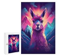 1000 PCS Puzzle Per Adulti Synthwave Llama Puzzle Per Adulti Gioco Pratico Decorazione Da Parete Regali Di Compleanno E Unici 1000 PCS