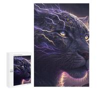 1000 PCS Puzzle Per Adulti Thunderous Leopard Power Puzzle Giochi Per Famiglie Decorazione Perfetta Regali Unici E Di Compleanno 1000 PCS