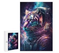 1000 PCS Puzzle Per Adulti Tiger Astronaut Space Suit-4 Puzzle Per Adolescenti Difficile Difficile Ogni Pezzo È Unico - Gioco Divertente E Stimolante Per Tutta La Famiglia 1000 PCS