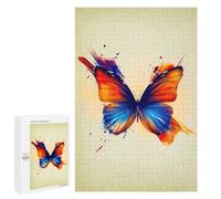 1000 PCS Puzzle Per Adulti Watercolor Butterfly Puzzle Per Adolescenti, Corsa Di Velocità Manuale, Difficile E Stimolante, Regali Di Natale E Compleanno 1000 PCS
