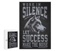 1000 PCS Puzzle Per Adulti Work Hard In Silence Wolf Puzzle Per Adolescenti Difficile Difficile Ogni Pezzo È Unico - Gioco Divertente E Stimolante Per Tutta La Famiglia 1000 PCS