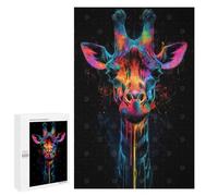 1000 PCS Puzzle Rainbow Giraffe Puzzle Per Adulti Giochi Divertenti Decorazione Perfetta Regali Unici Per Compleanno E Natale 1000 PCS