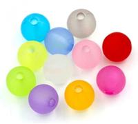 1000 perline acriliche colorate opache, 6 mm, rotonde, foro da 1 mm, per creare gioielli fai da te