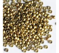 1000 perline dorate 6 x 9 mm, perline per braccialetti, perline per trecce per capelli, perline per artigianato, perline in plastica, perline per capelli per trecce, 6 x 9 mm (dorato)