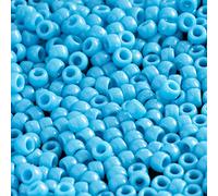 1000 perline pony blu in acrilico, 6 x 9 mm, sfuse per arte, bracciali, collane, gioielli, orecchini, trecce per capelli