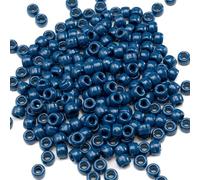 1000 perline pony in acrilico, 6 x 9 mm, sfuse per bracciali, collane, gioielli, orecchini, trecce per capelli, perline Kandi (viola blu6)