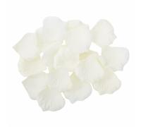 1000 petali di rosa artificiali in seta, per matrimoni, feste, San Valentino, decorazione bianca