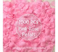 1000 Petali di rosa rosa, petali di rosa per decorazioni di matrimonio, proposta, anniversario, decorazioni domestiche, 500/800/2000/4000/10000 pezzi, decorazioni per matrimoni, decorazioni per la cas