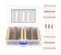 1000 Pezzi 25 Valori Kit di resistenza | 1% di Distribuzione Della Resistenza 1 Ohm-1M Ohm 1/4W Vari Resistori a Pellicola Metallica e con Scatole di immagazzinaggio