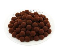 1000 Pezzi 8mm Pompon Mini Ponpon Palline Decorativo Pom Pon Natalizi Pom Pom Colorati Piccoli Pon Pon Cotone Pompom Palla Passamaneria Pompon Piccole Pon Pon Feltro Pompon per Fai da Te (24_ Caffè)