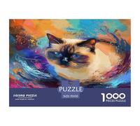 1000 Pezzi A Brightly Colored Cat Puzzles Sfide Divertenti Decora La Casa Classici Cute Kitten Puzzle Giochi Educativo Per Adulti E Bambini Da 12 Anni 70x50cm/1000pcs