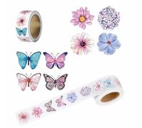 1000 Pezzi Adesivi A Forma Di Fiore E Farfalla Adesivi Colorati A Forma Di Farfalla Farfalle E Fiori Adesivi Decorativi Per Feste Pareti