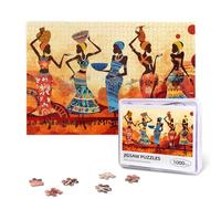 1000 pezzi Afro donne nere puzzle per adulti Bibbia America donna africana partito arte danza puzzle donne nere citazioni ispiratrici puzzle in legno regali per amici di famiglia