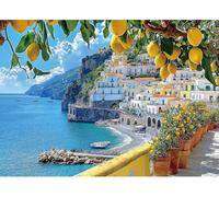 1000 Pezzi Amalfi Coast Jigsaw Puzzle Per Gli Adulti Sfidare I Giocattoli Educativi Della Famiglia,Adulto Sollievo Dello Stress Pittura Puzzle Decorazione Murale,Puzzle Impossibili Gioco Di Abilità
