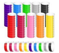 1000 Pezzi Braccialetti di Carta per Eventi, Impermeabili Braccialetti Colorati Discoteca Braccialetti d Ingress Braccialetti Identificativi per Festival Musicali Concerti Concorsi (10 Colori)