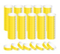 1000 Pezzi Braccialetti di Carta per Eventi, Impermeabili Braccialetti Colorati Discoteca Braccialetti d Ingress Braccialetti Identificativi per Festival Musicali Concerti Concorsi (Giallo)