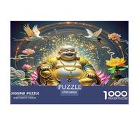 1000 Pezzi Buddha-Statue Puzzles Sfide Divertenti Decora La Casa Classici Chinese Mythological Style Puzzle Giochi Educativo Per Adulti E Bambini Da 12 Anni 38x26cm/1000pcs