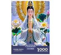 1000 Pezzi Buddha-Statue Puzzles Sfide Divertenti Decorazione Perfetta Chinese Mythological Style Puzzle Di Cartone Intrattenimento Creativo Per Uomini E Donne 38x26cm/1000pcs