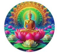 1000 Pezzi Buddha-Statue Puzzles Sfide Divertenti Decorazione Perfetta Chinese Mythological Style Puzzle Di Cartone Intrattenimento Creativo Per Uomini E Donne 1000pcs (67.5x67.5cm)