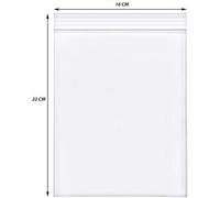 1000 Pezzi Buste Richiudibili con Zip a Pressione 16X22mm Trasparente Spessore