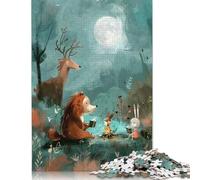 1000 pezzi Campfire Stories - Puzzle Cozy Forest Friends per adulti, puzzle di carta, gioco educativo per adolescenti adulti, 1000 pezzi (75x50 cm)
