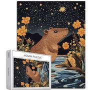 1000 pezzi Capybara Baby ricamo Art Puzzle 68 x 50 cm puzzle colorati fai da te per la decorazione della casa regali puzzle famiglia perfetto per serate di gioco