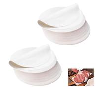 1000 Pezzi Carta Oleata Antiaderente per Hamburger 11 cm, Carta Pergamena Antiaderente, Carta da Forno per Hamburger Rotondi, per Torta di Carne, Polpette, Forno, Friggitrice ad Aria, Barbecue
