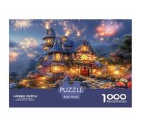 1000 Pezzi Castello dei Sogni Puzzles Giochi-rompicapo Decorazione Perfetta Classici Cabana di favole Puzzle Giochi Edugattoivo Per Adulti E Ragazzi 70x50cm/1000pcs