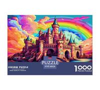 1000 Pezzi Castello magico Puzzle Giochi-rompicapo Decora La Casa Palazzo della Favola Puzzle Di Autotone Giogattotoli Sfida Regalo Per Adulti E Bambini Da 12 Anni 38x26cm/1000pcs