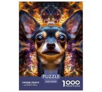 1000 Pezzi Chihuahua Puzzles Giochi-rompicapo Decora La Casa Canes Puzzle Di Autotone Intrattenimento Creativo Per Adulti E Bambini 70x50cm/1000pcs