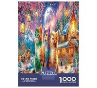 1000 Pezzi Christmas Cats Puzzle Decompressione Intellettuale Cute Pet Puzzle Intrattenimento Creativo Per Adulti Ragazzi Bambini 70x50cm/1000pcs