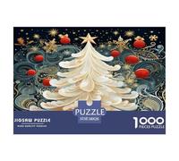 1000 Pezzi Christmas Tree New Year's Gift Puzzle Sfide Divertenti Decorazione Perfetta Plant Puzzle Di Cartone Giocattoli Sfida Regalo Per Adulti E Ragazzi 38x26cm/1000pcs