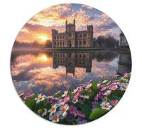 1000 Pezzi Circular Puzzle Castle Rompicapo Per Adulti E Bambini Kirche Building Scenery Church Park Regali Natale Collezione Circolare Amore Amico Festa Aziendale 1000pcs (67.5x67.5cm)