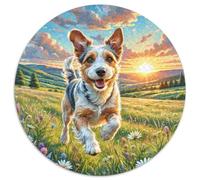 1000 Pezzi Circular Puzzle Cesky Terrier Rompicapo Per Adulti E Bambini Pet Dog Festa Aziendale Gioco Familiare Relax PaesaggiClassici 1000pcs (67.5x67.5cm)