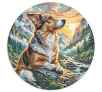 1000 Pezzi Circular Puzzle Cesky Terrier Rompicapo Per Adulti E Bambini Pet Dog PaesaggiClassici Regalo Rilassamento Gioco Da Tavolo Giochi 1000pcs (67.5x67.5cm)