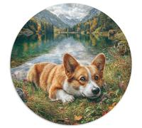 1000 Pezzi Circular Puzzle Cute Dog Rompicapo Per Adulti E Bambini Amore Amico Festa Aziendale Gioco Familiare Ntelligence Relax 1000pcs (67.5x67.5cm)