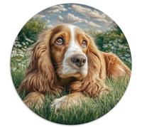 1000 Pezzi Circular Puzzle Cute Pet Dog Rompicapo Per Adulti E Bambini Collezione Circolare Amore Amico Festa Aziendale Gioco Familiare 1000pcs (67.5x67.5cm)