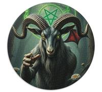 1000 Pezzi Circular Puzzle Evil Sheep Rompicapo Per Adulti E Bambini Animals Das Tier Wild Animals Beast Difficile Giochi Intelligente Famiglia Ridotta Pressione Multicolore 1000pcs (67.5x67.5cm)