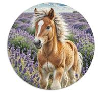 1000 Pezzi Circular Puzzle Horse Rompicapo Per Adulti E Bambini Good Friend Partner The Horse Collezione Circolare Amore Amico Festa Aziendale Gioco Familiare 1000pcs (67.5x67.5cm)