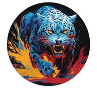 1000 Pezzi Circular Puzzle Leopard Rompicapo Per Adulti E Bambini Flower PaesaggiClassici Regalo Rilassamento Giogo Da Tavolo Giochi Difficili 1000pcs (67.5x67.5cm)