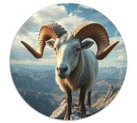 1000 Pezzi Circular Puzzle Sheep Rompicapo Per Adulti E Bambini Animals Das Tier Wild Animals Beast Multicolore Perfetto Impossibile Creativo Colorato Giocattolo Regali 1000pcs (67.5x67.5cm)