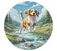 1000 Pezzi Circular Puzzle Welsh Springer Spaniel Rompicapo Per Adulti E Bambini Impossibile Creativo Colorato Giocattolo Regali Bambino Regalo 1000pcs (67.5x67.5cm)